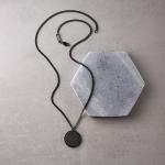 Ayat Al-Kursi Round Pendant Locket – Black Edition