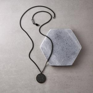 Ayat Al-Kursi Round Pendant Locket – Black Edition