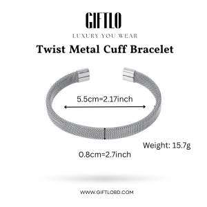 Cuban Wristband – Silver Vintage Edition | Giftlo Exclusive