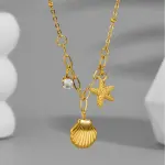 Ocean Style Zircon Necklace