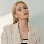 18K Gold Moon Pendant Necklace