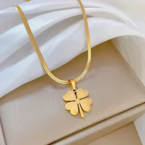Heart Flower Pendant Necklace